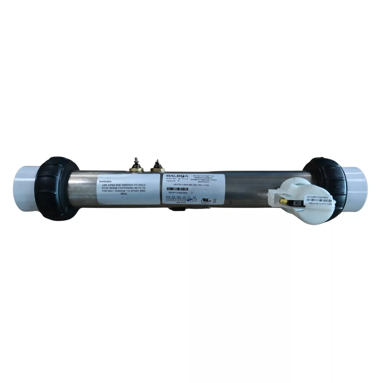 No Longer Available - X801100 - Heater Assembly, 4.0kW with Pressure Switch