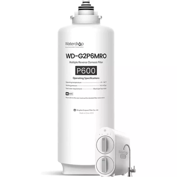 Waterdrop WD-G2P6MRO Replacement Filter for Waterdrop G2P600 - 24 Month Lifespan